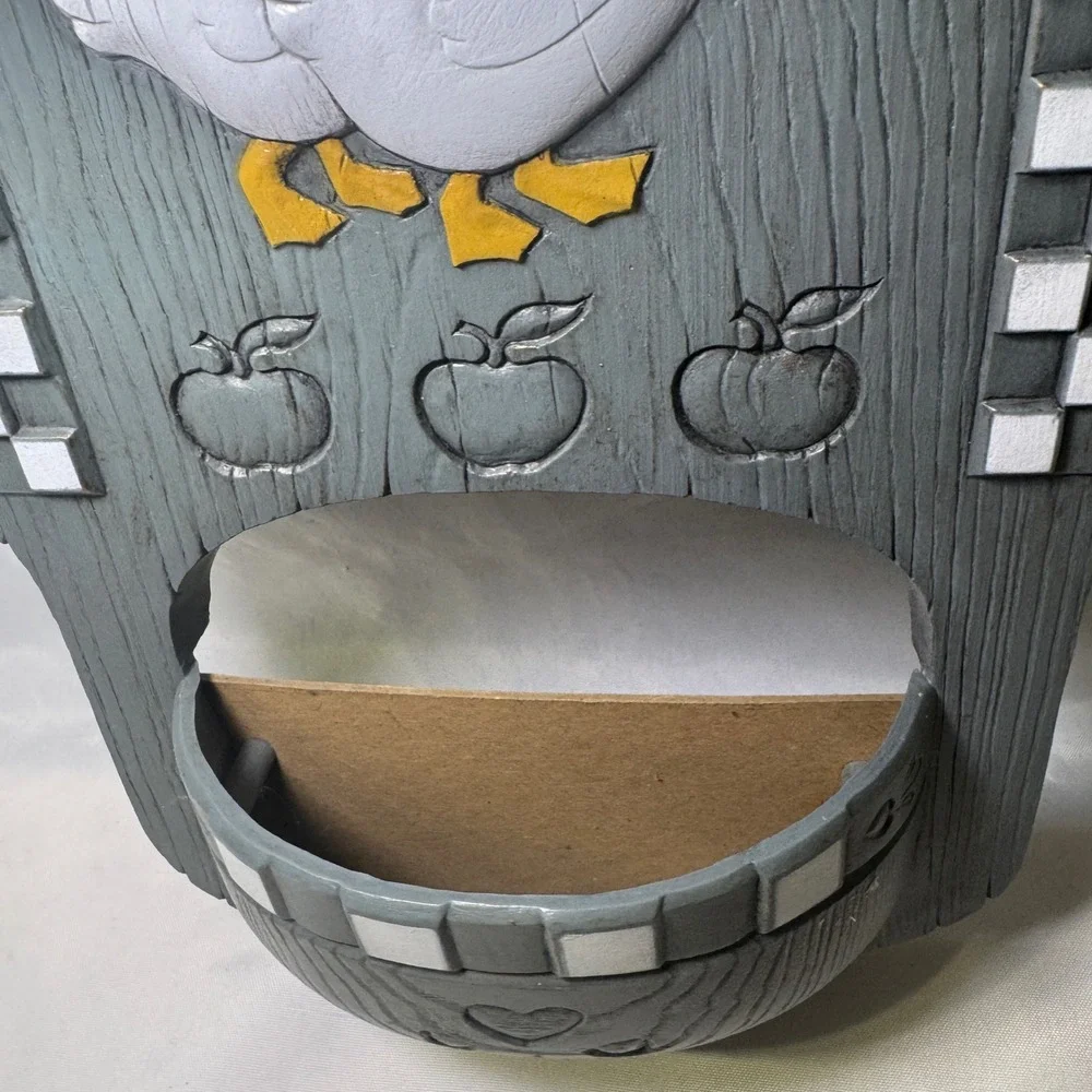 Vintage 1988 Burwood Products Bless This House Goose Wall Pocket‎ Grey duck